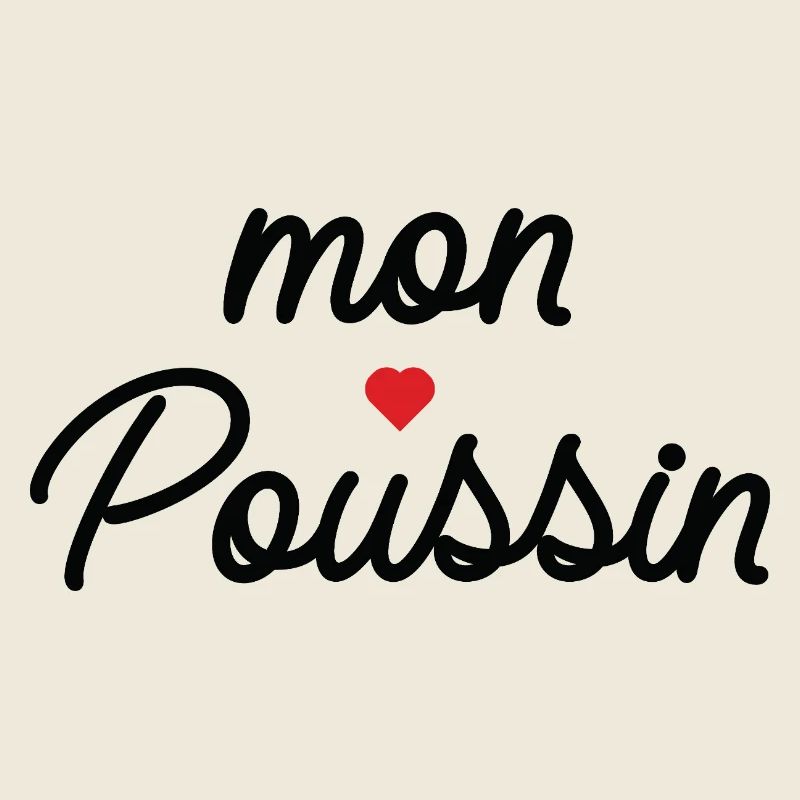 Mon Coeur Coussin Script