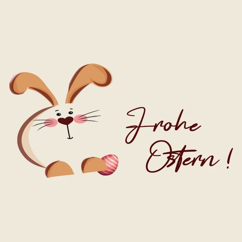 Easter bunny and egg