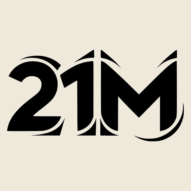 Cool 21M logo motif for Bitcoin Miner