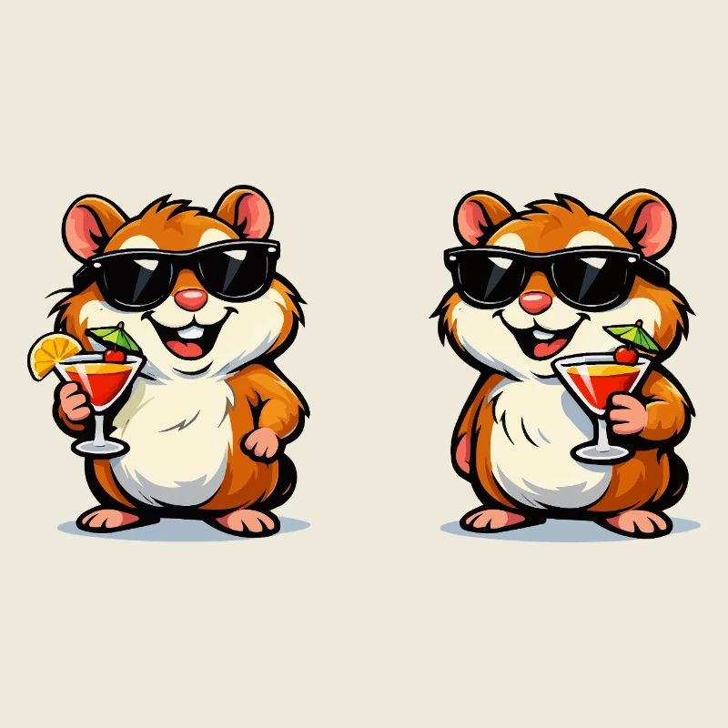 Sun hamster cocktails