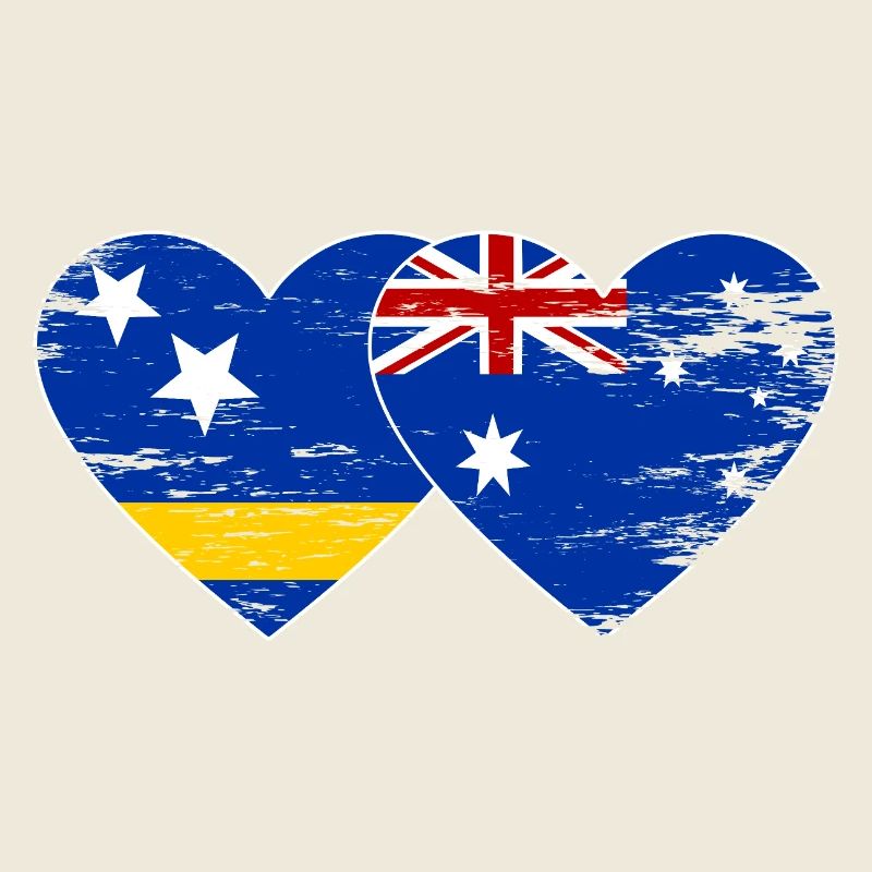 Curacao_Australien_Flagge_Herz_used