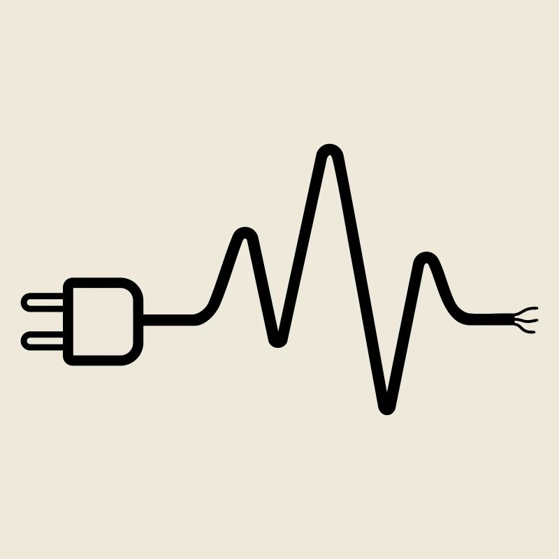 Electrician ECG Plug Cable Heartbeat
