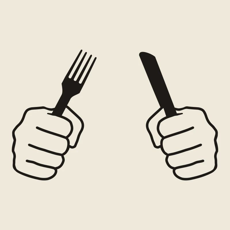 Cook, cooking, knife, fork, spoon