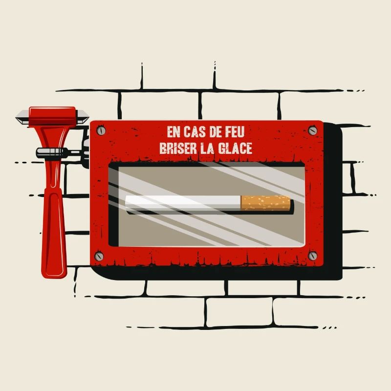 Emergency cigarette box