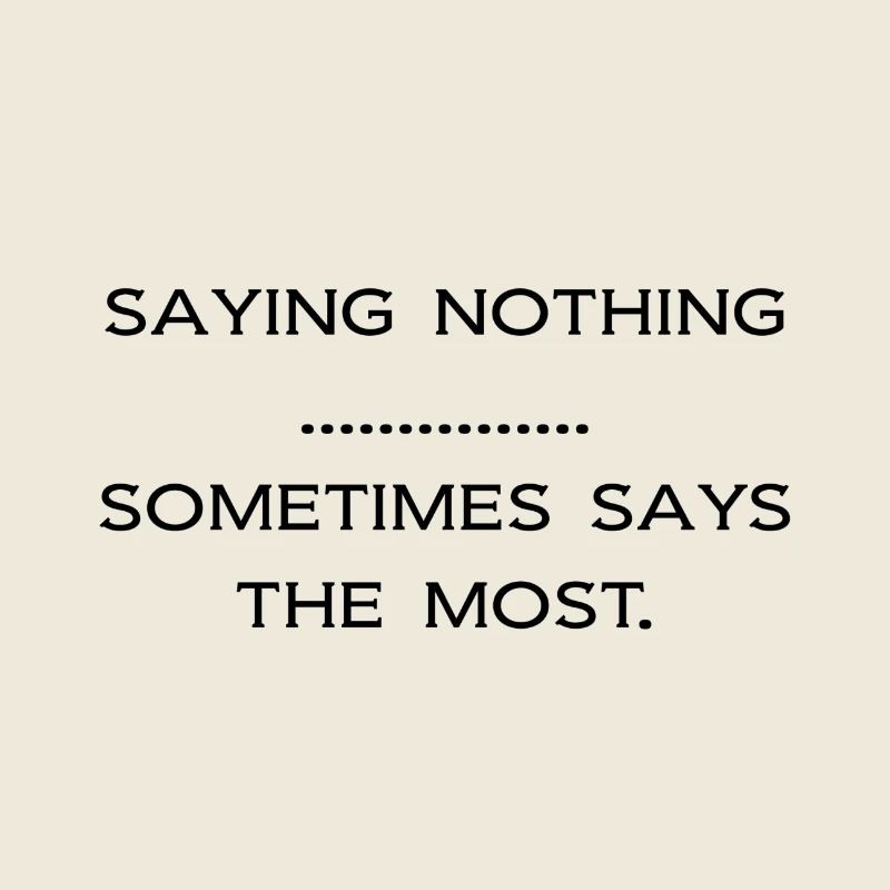 saying_nothing