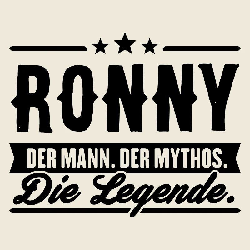 Mann Mythos Legende Ronny