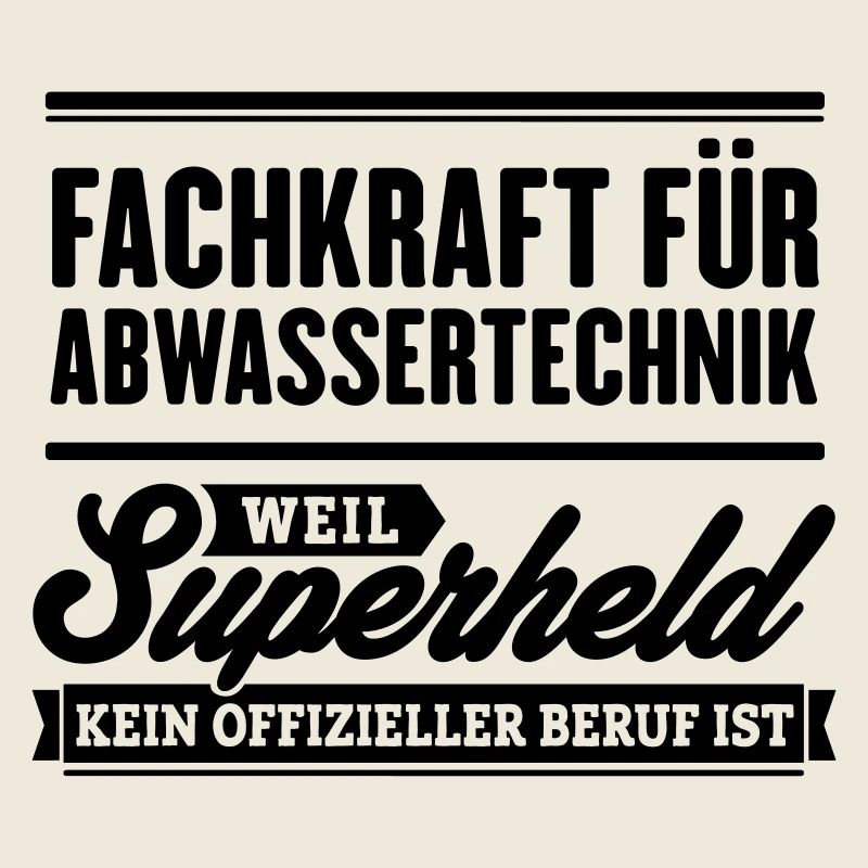 Superheld Fachkraft Abwassertechnik