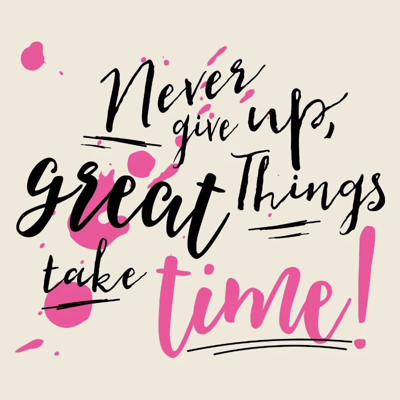 Never give up