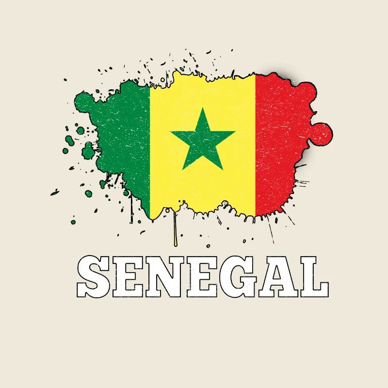 Splash Senegal Fußball Team Geschenk Geschenkidee