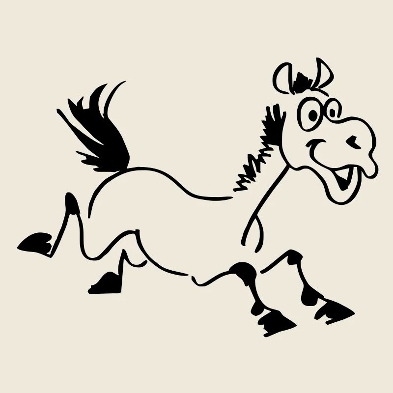 lustiges Pferd