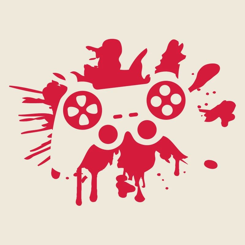 controller blood spatter drip graffiti klex