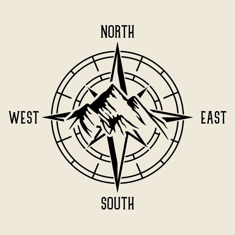 kompass berge design