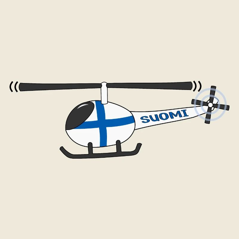 Finnland Flagge Hubschrauber Kinder
