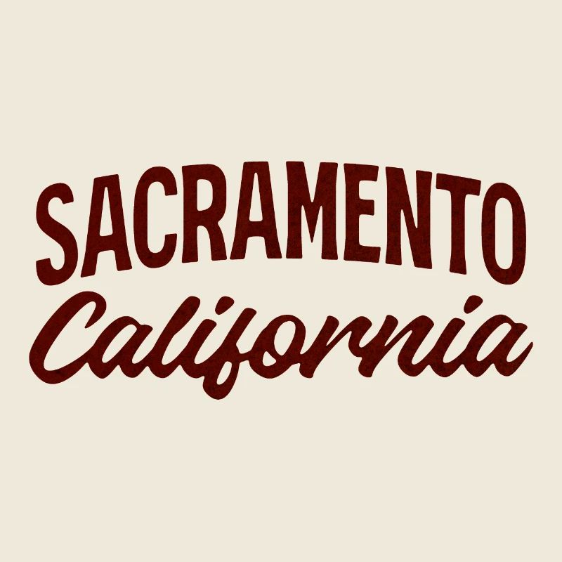 Sacramento Script California Tee