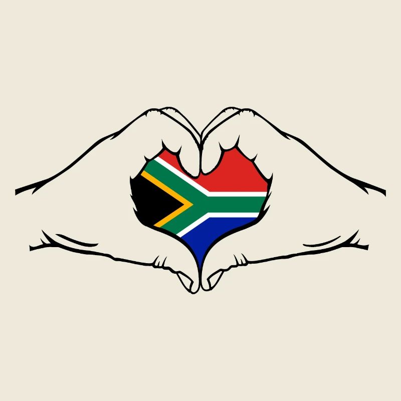 Südafrika Herzform
