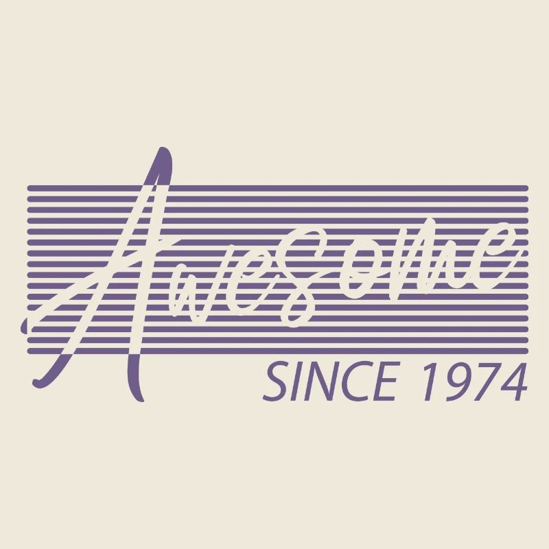 Awesome since 1974 50th Birthday Retro