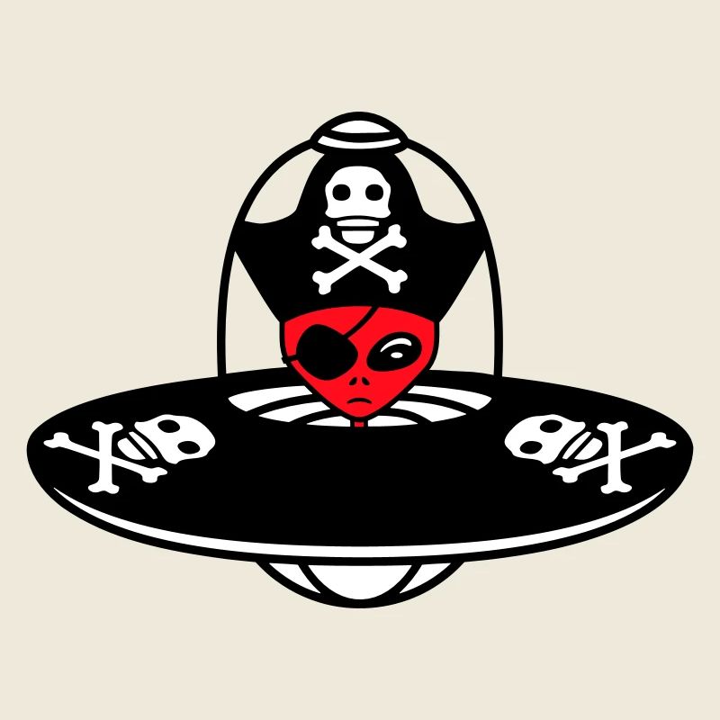 Alien Pirate Ufo Capitaine Cap Drôle Alien