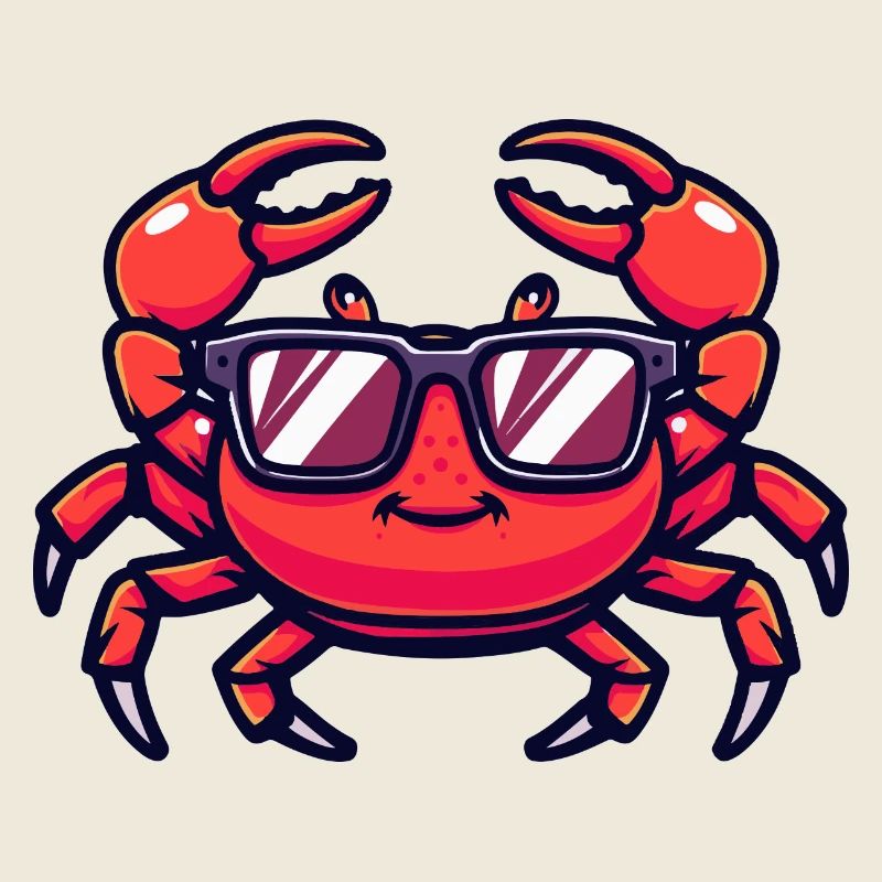 crabe crabe bande dessinée cool