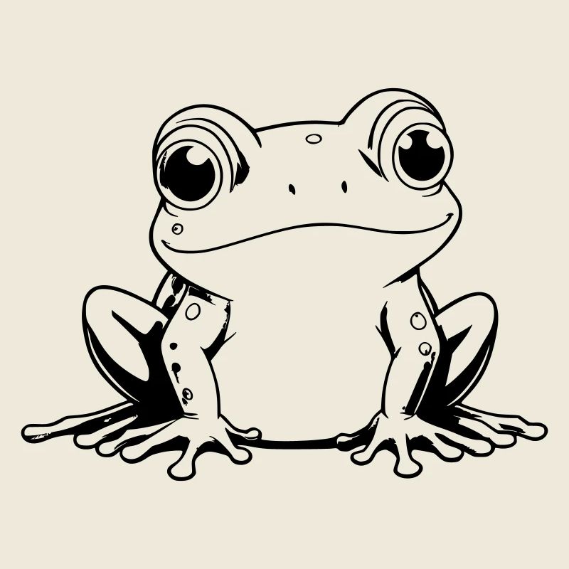 Frosch Umrisse