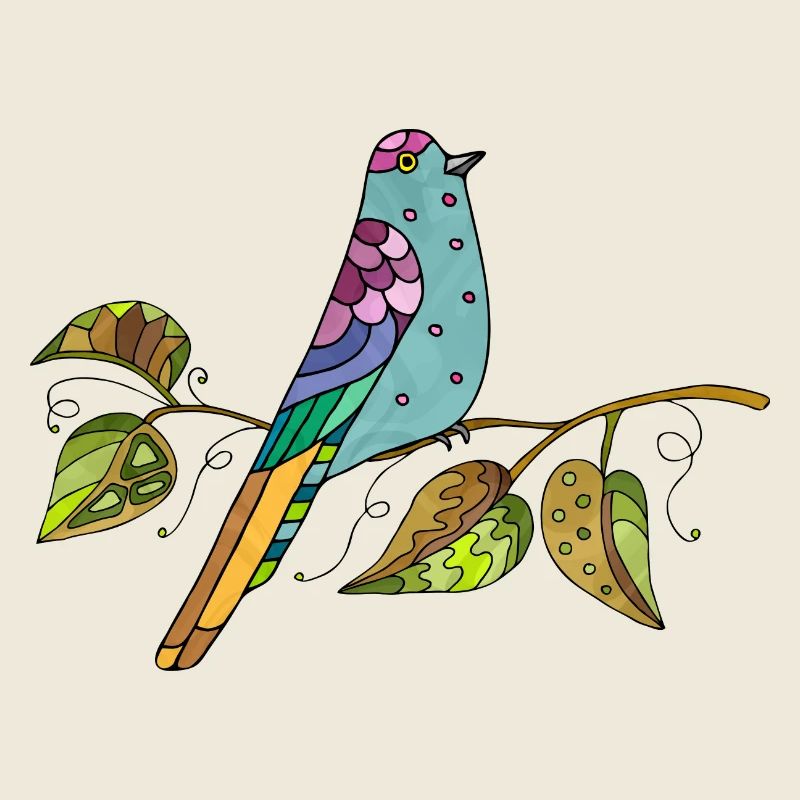 Bunter Vogel