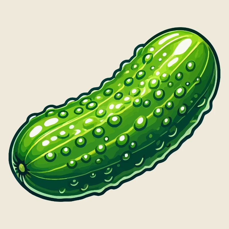 Cornichon courbée