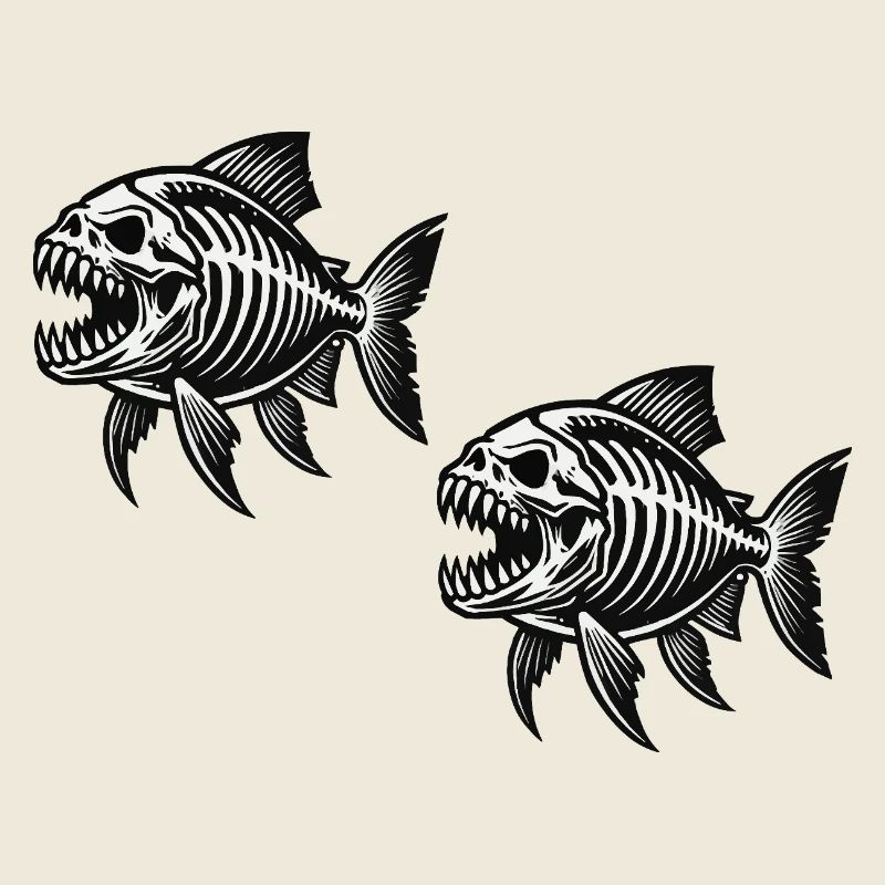skelett piranha 2