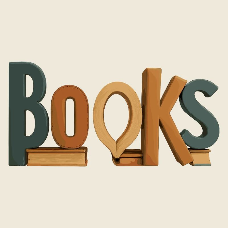 Lettres comme livres Typographie