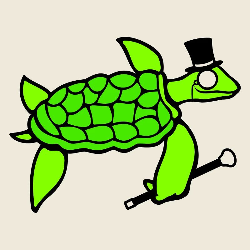 Mr. Turtle Sir Monocle Top Hat Rich