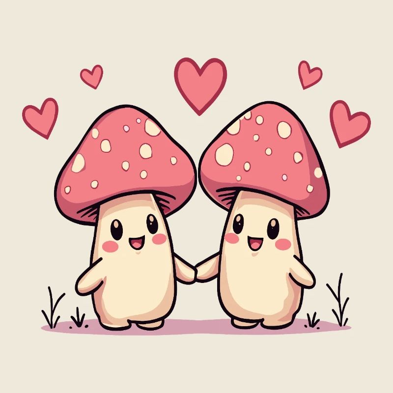 Mushrooms in love