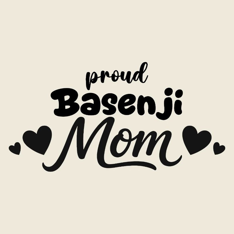 Stolze Barkless Dog Mutter, Basenji