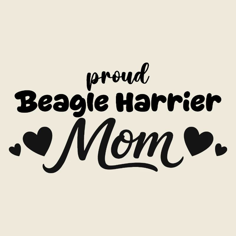 Stolze Beagle Harrier Mutter, Beagle-harrier