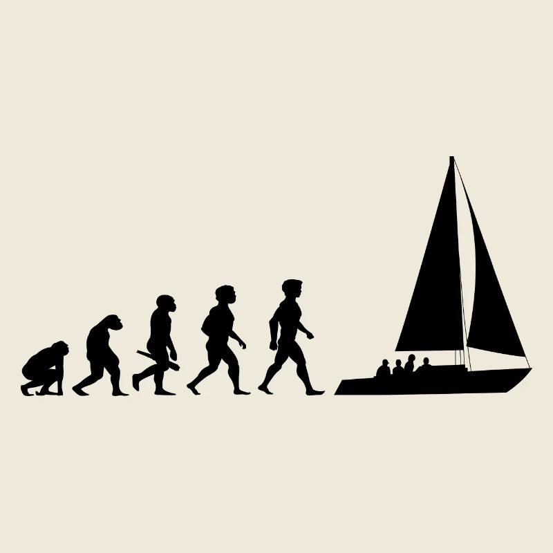 Evolution sailing sailboat sailing ship