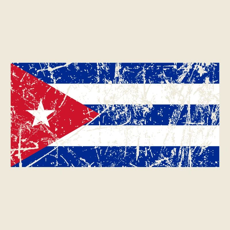 Cuba flag vintage effect