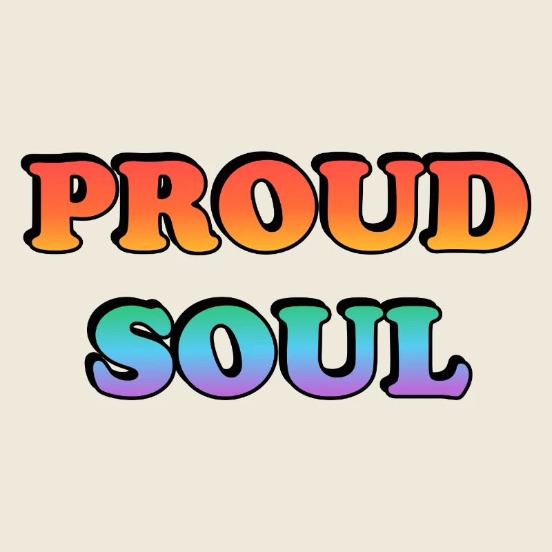 Proud Soul Gradient Typography