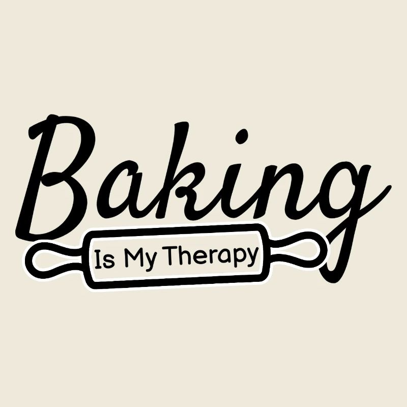 Baking Is My Therapy – Backen Spruch