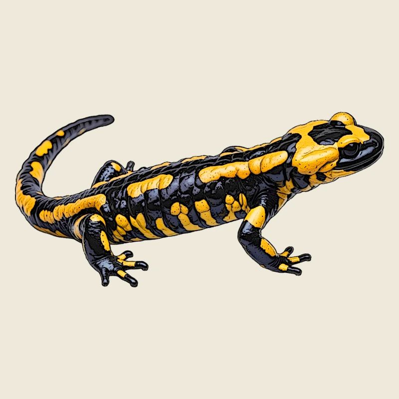 Conception de la salamandre de feu