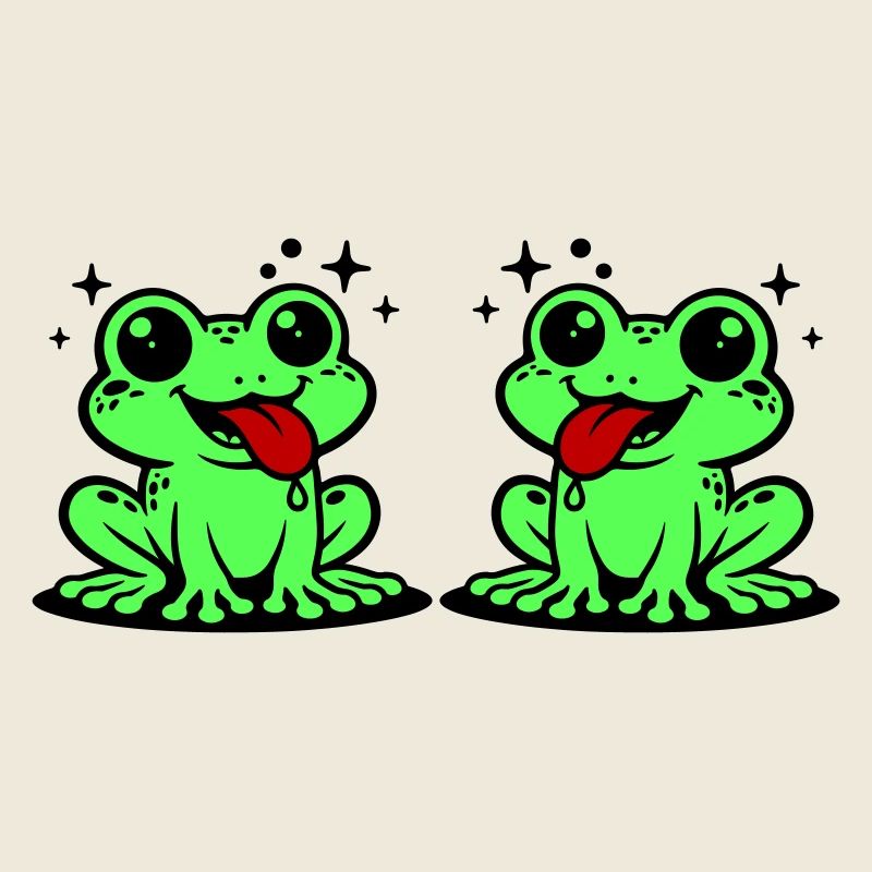 Toad couple frog