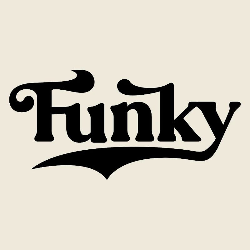 Musique funky Conception typographique audacieuse
