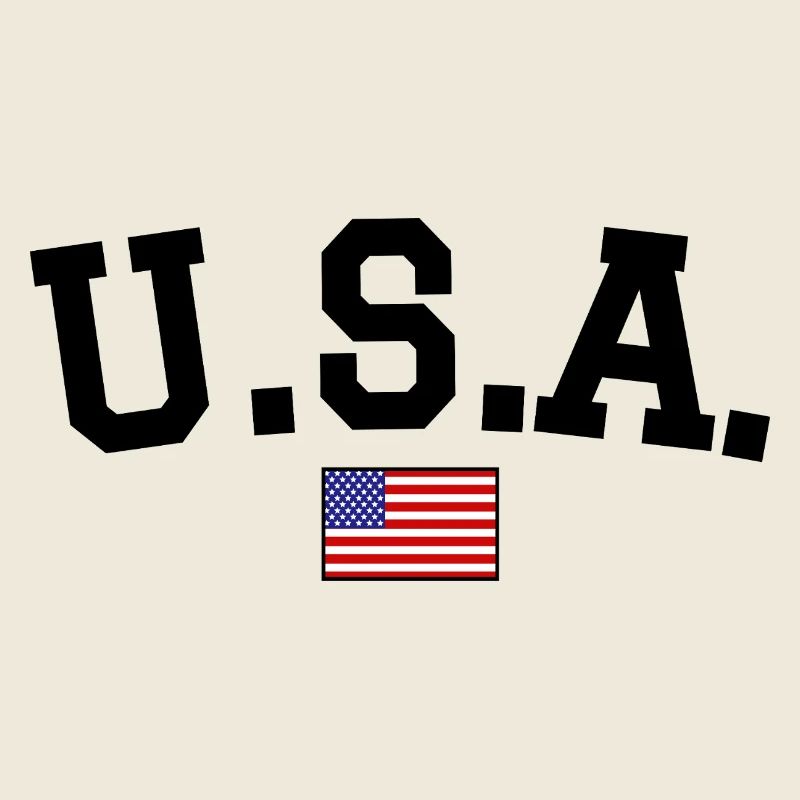 USA Flagge Design Schwarz