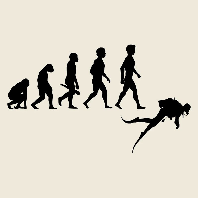 Diver diving diver diving underwater evolution