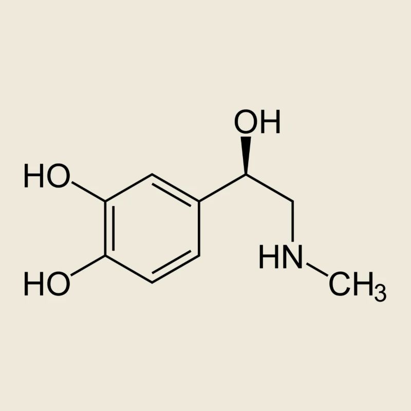 Adrenaline structural formula