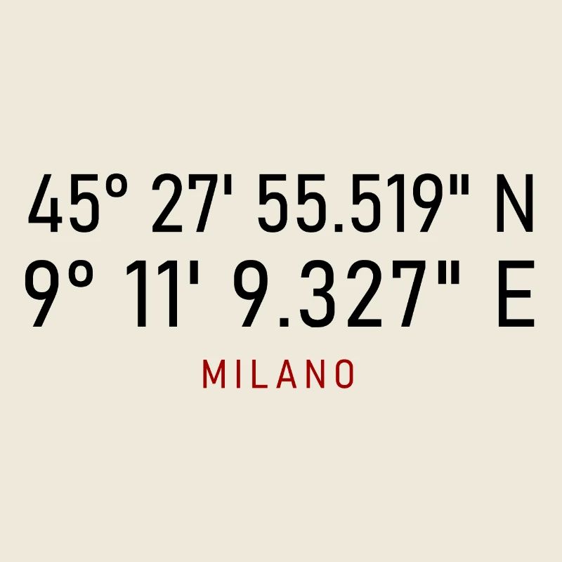 Milano Red Lettering Coordinates