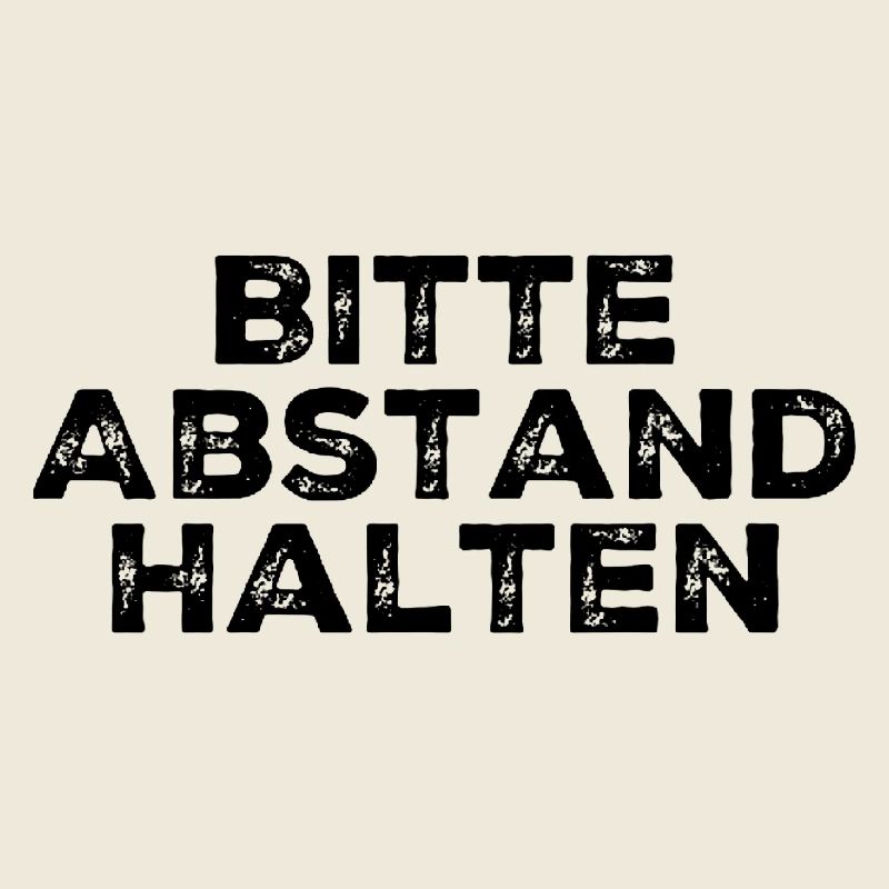 Please keep your distance Corona Crisis Note