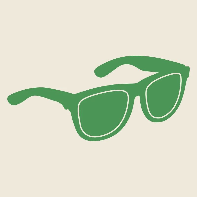 Lunettes de soleil vertes Graphique