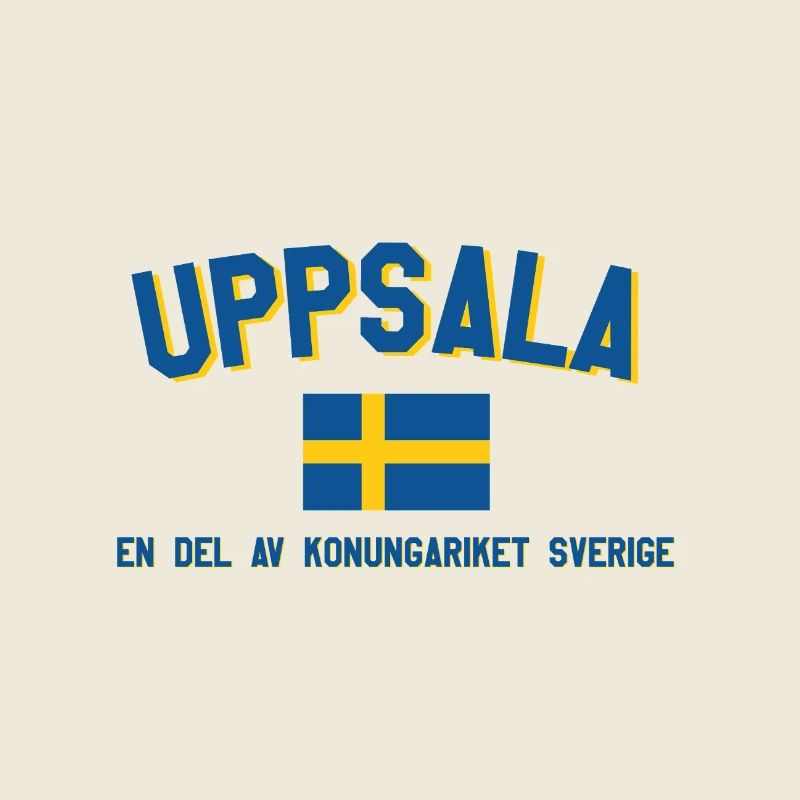 Logo d’Uppsala avec drapeau