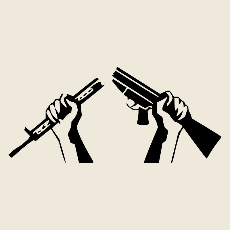 Zerbrochenes Gewehr - Friedenssymbol