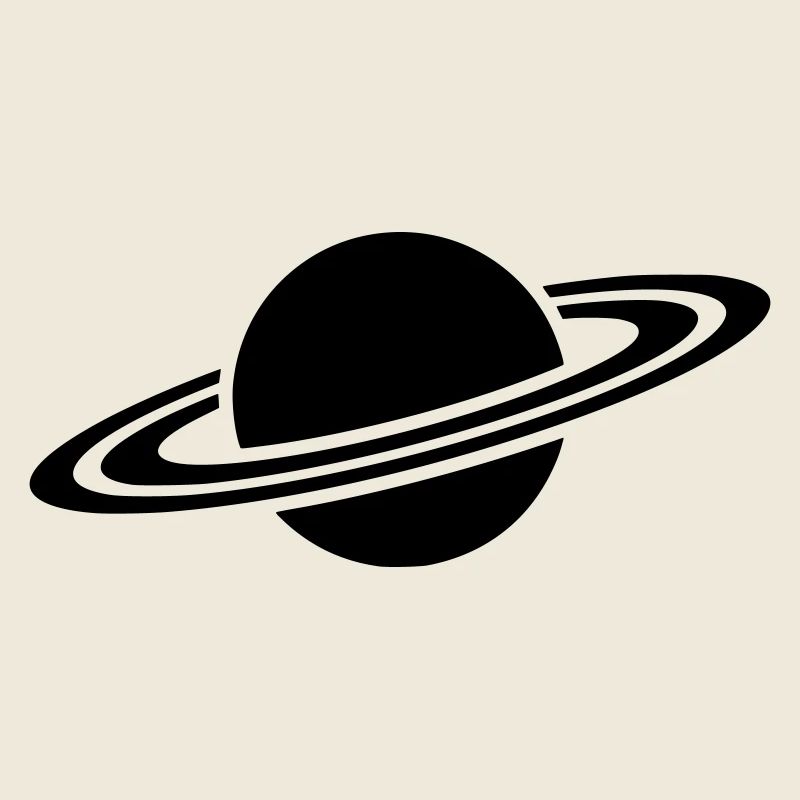 Saturn Planet Ring Silhouette