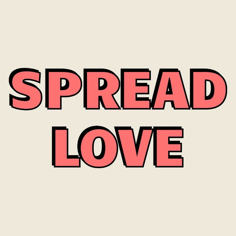 Diffusez l’amour : Typographie rose audacieuse