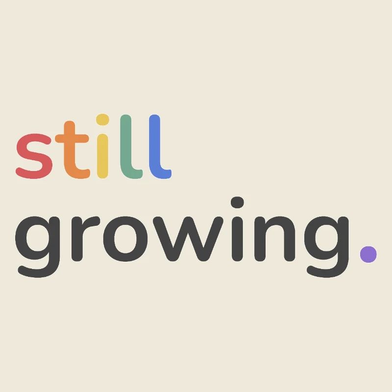 Still Growing Pride Regenbogen minimalistisch