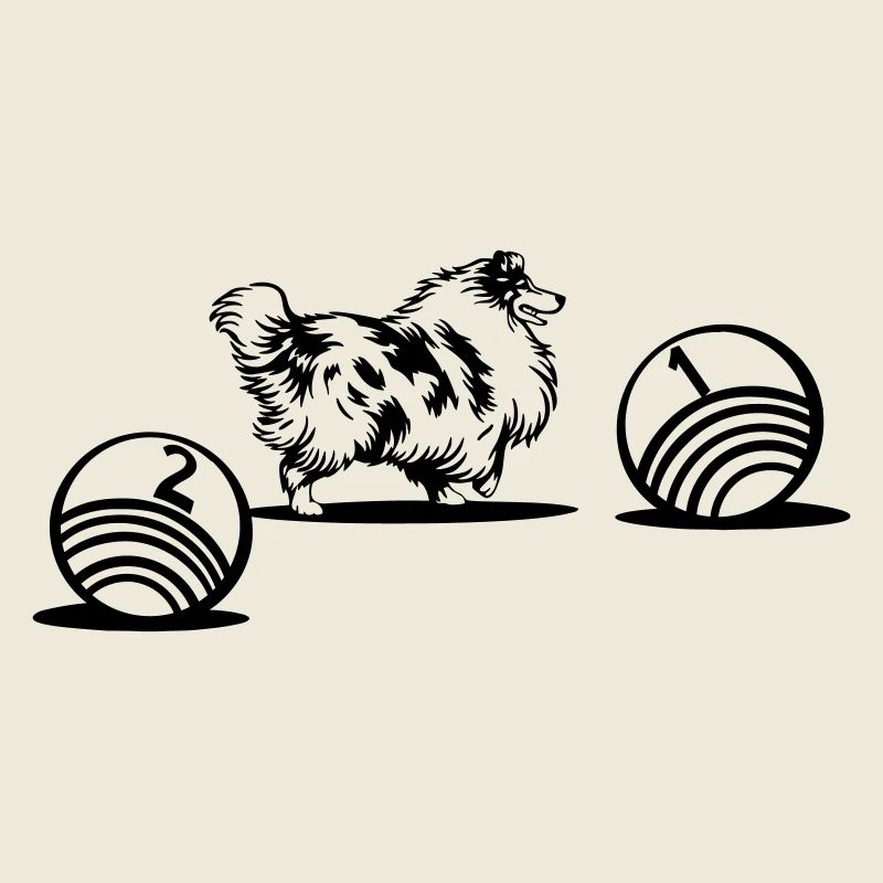 Long-haired Collie Driftball Sport (dyeable)